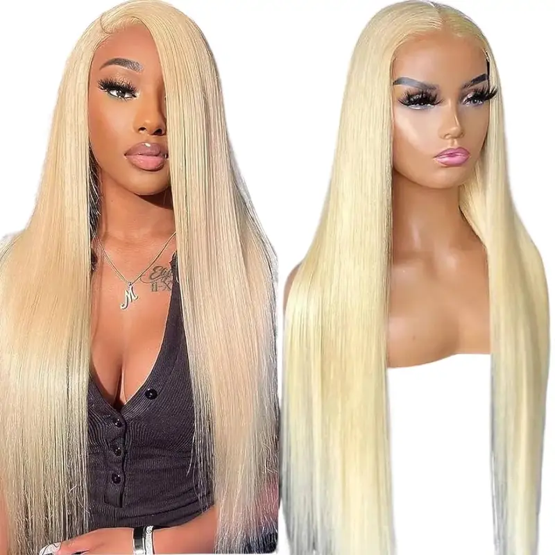 Rio 100% Virgin Unprocessed Human Hair 13x6 HD Lace Frontal Wig 26" - Straight 613