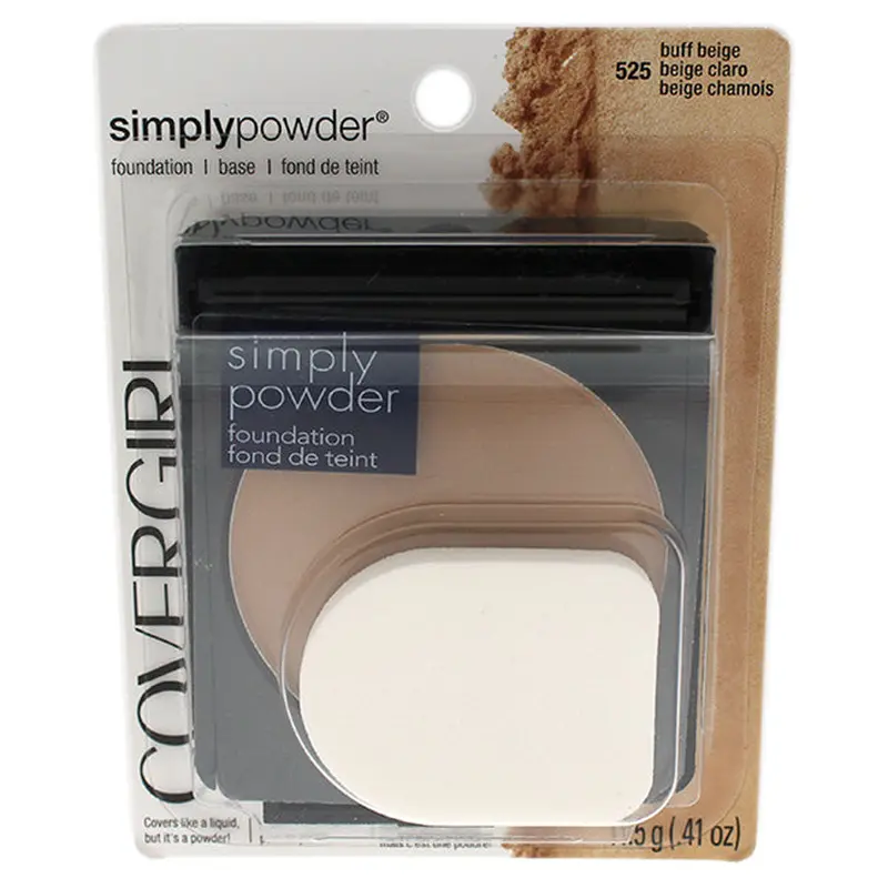 CoverGirl Simply Powder Foundation - # 525 Buff Beige by CoverGirl for Women - 0.41 oz Foundation