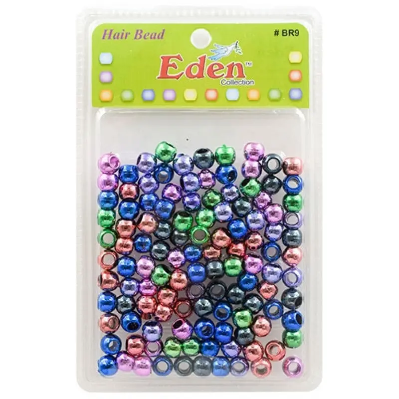 Eden Medium Hair Beads Jumbo Pack - Metalic Assorted #BR9-TAST