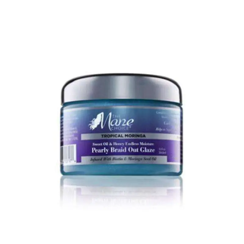 The Mane Choice Tropical Moringa Sweet Oil & Honey Endless Moisture Pearly Braid Out Glaze