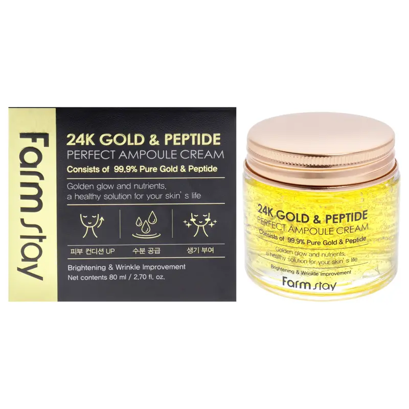 FarmStay 24K Gold and Peptide Perfect Ampoule Cream by FarmStay for Women - 2.7 oz Cream