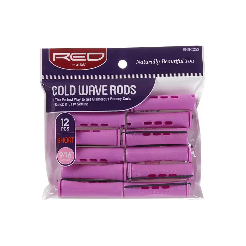 Red by Kiss Cold Wave Rods - Short - 9/16" 12PC ORCHID Color