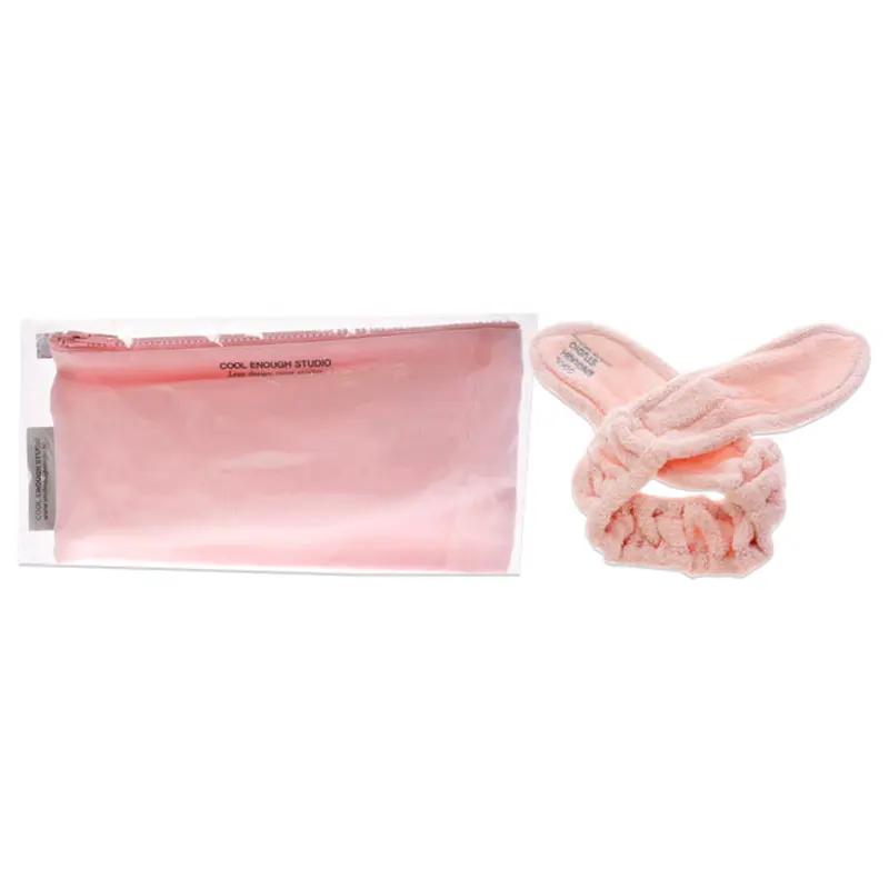 Cool Enough Studio The Band Set - Pink by Cool Enough Studio for Women - 2 Pc Headband, Bag