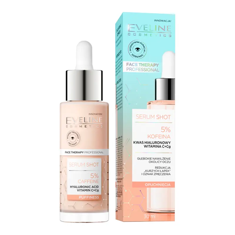 Eveline 5% Caffeine Serum Shot For Skin Around Eyes 30ml