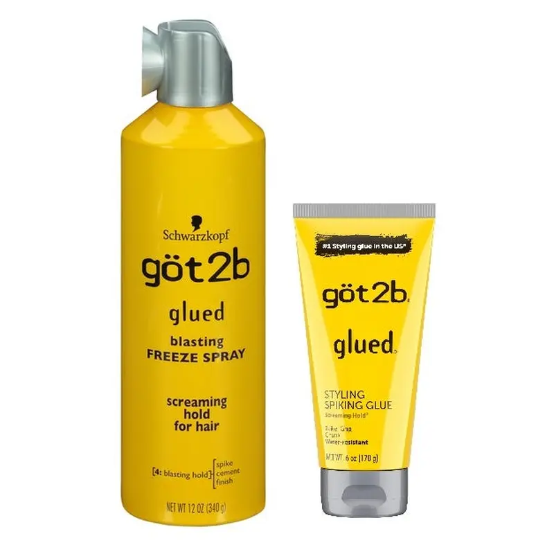 Got2b Spiking Glue 6oz and Blasting Freeze Spray 12 oz Duo