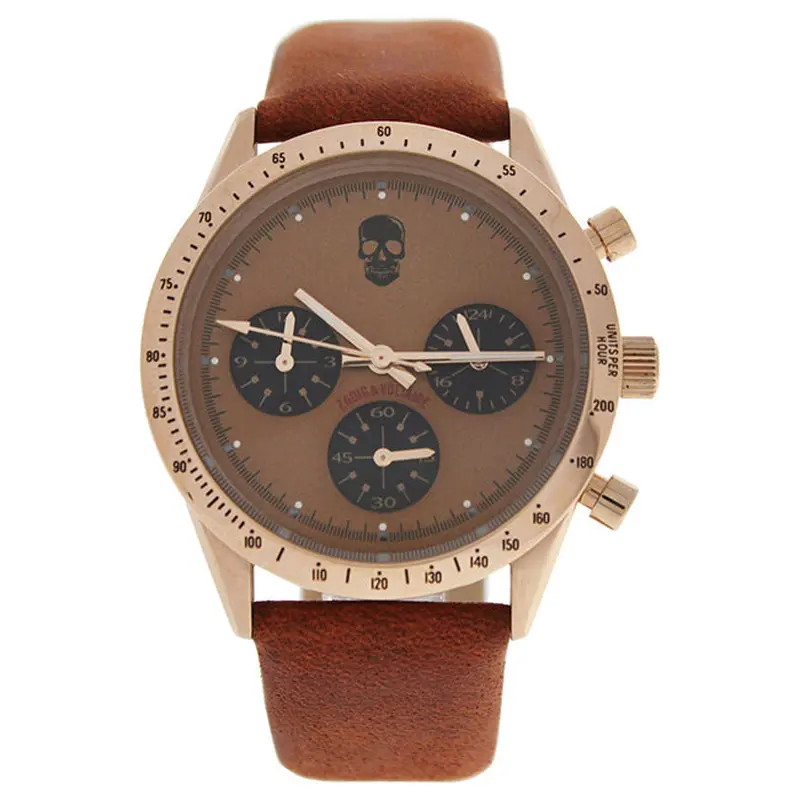 Zadig & Voltaire ZVM118 Master - Rose Gold/Brown Leather Strap Watch by Zadig & Voltaire for Women - 1 Pc Watch
