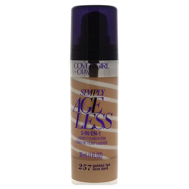 CoverGirl CoverGirl + Olay Simply Ageless 3-in-1 Liquid Foundation - # 257 Golden Tan by CoverGirl for Women - 1 oz Foundation