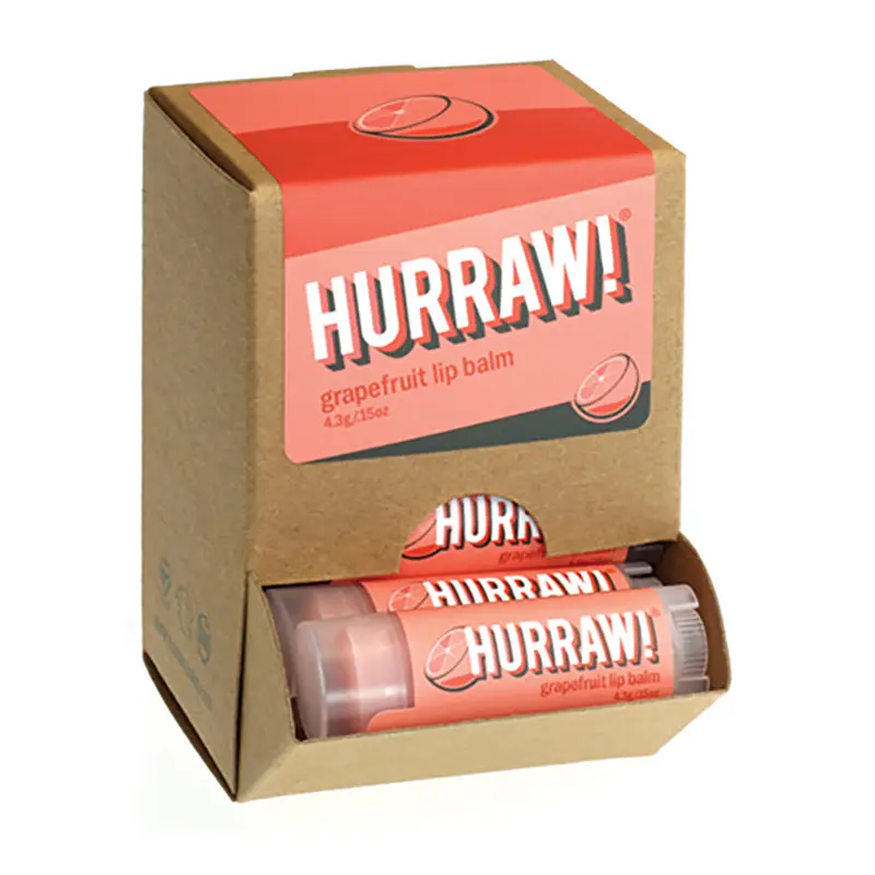 Hurraw! Lip Balm Grapefruit 4.3g x 24 Display