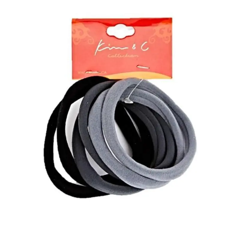 6pcs High Elastic Ponytailer - Gray #91554