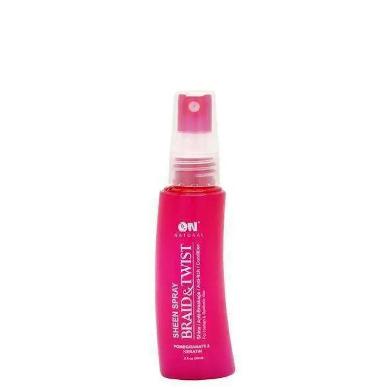 ON Natural Braid &Twist Sheen Spray - Pomegranate & Keratin