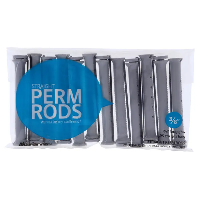 Marianna Straight Perm Rods Long - Grey by Marianna for Women - 12 x 0.95 cm Hair Rods