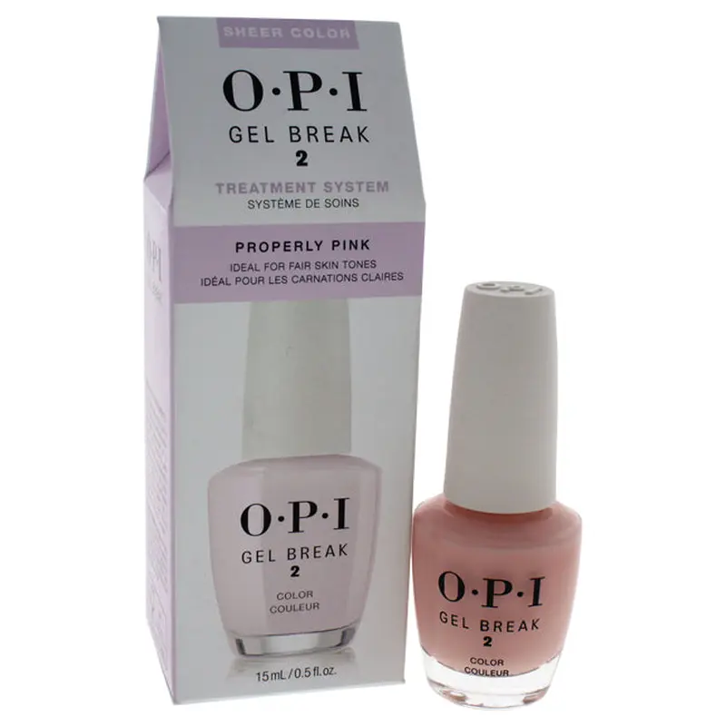 OPI Gel Break 2 # NT R03 - Properly Pink by OPI for Women - 0.5 oz Nail Treatment