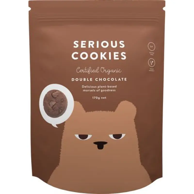 Serious Double Choc Chewy Cookies 170g