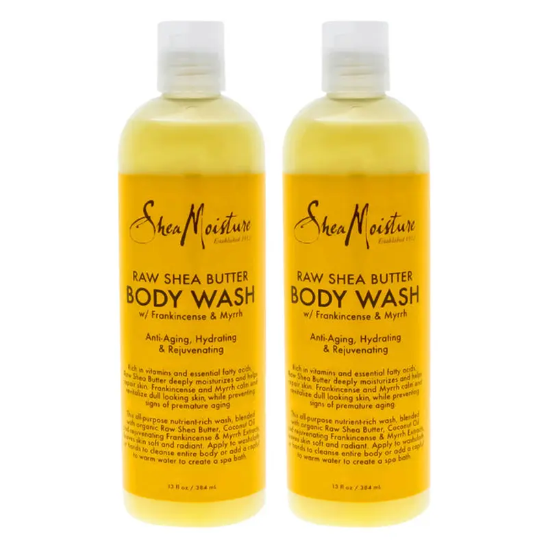 Shea Moisture Raw Shea Butter Body Wash by Shea Moisture for Unisex - 13 oz Body Wash - Pack of 2