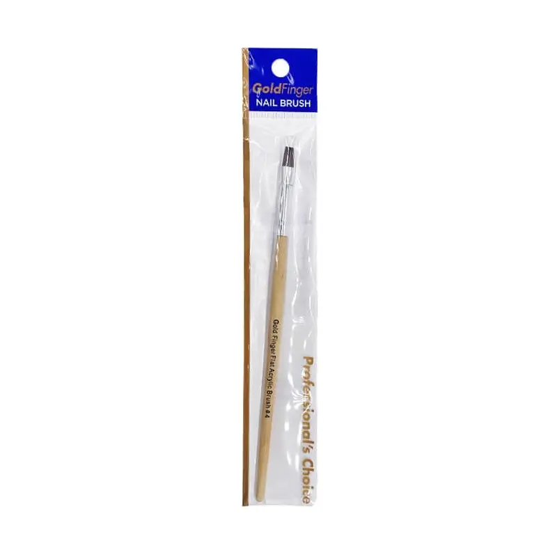 Goldfinger Flat Acrylic Nail Brush #4 GABR200