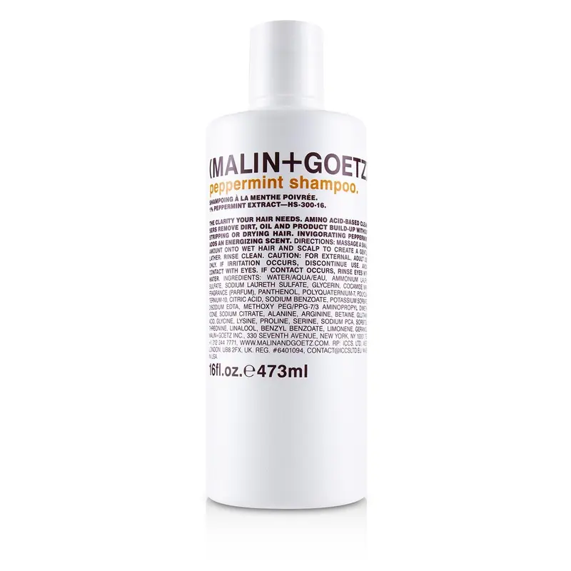 MALIN+GOETZ Peppermint Shampoo.  473ml/16oz