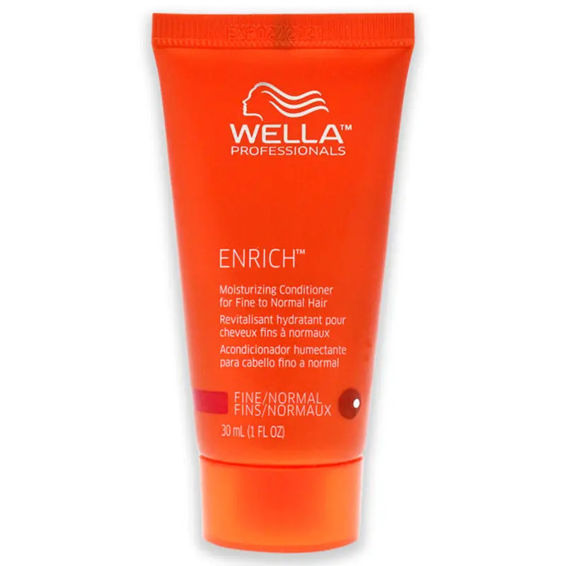 Wella Enrich Moisturizing Conditioner For Fine To Normal Hair by Wella for Unisex - 1 oz Conditioner