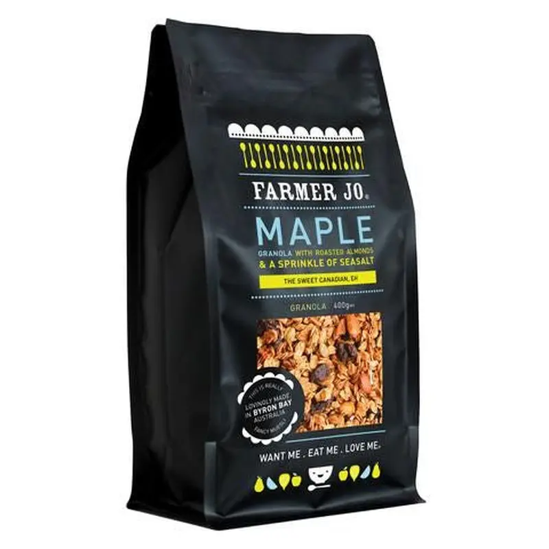 Farmer Jo Maple Granola With Roasted Almonds & A Sprinkle of Sea Salt