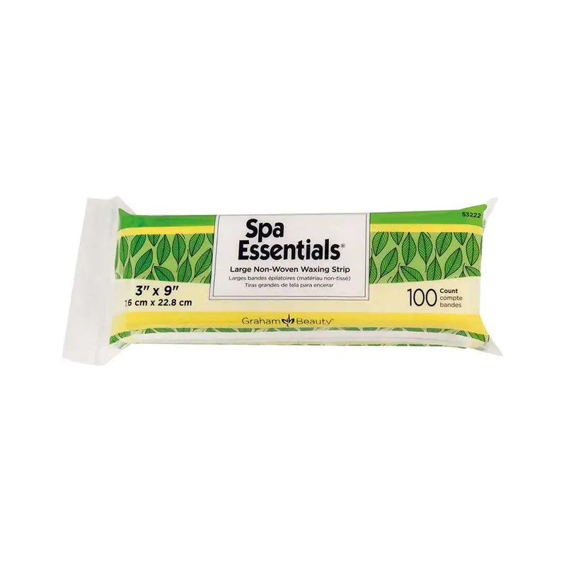 Graham Beauty Spa Essentials Large Non-Woven Waxing Strip Pellon (3inch x 9inch)