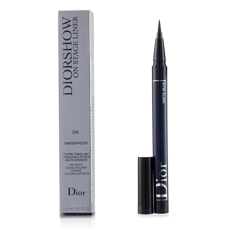 Christian Dior Diorshow On Stage Liner Waterproof - # 296 Matte Blue  0.55ml/0.01oz
