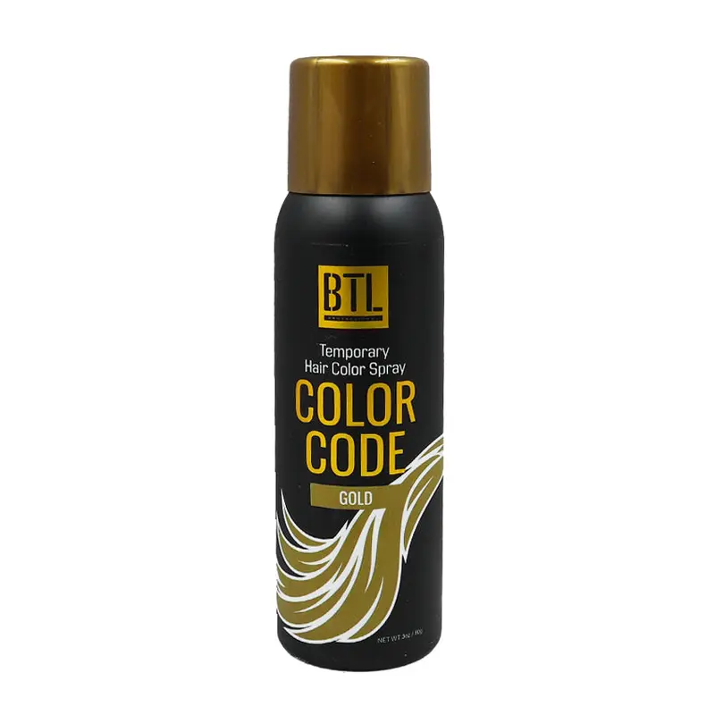 BTL Color Code Temporary Hair Color Spray - Gold