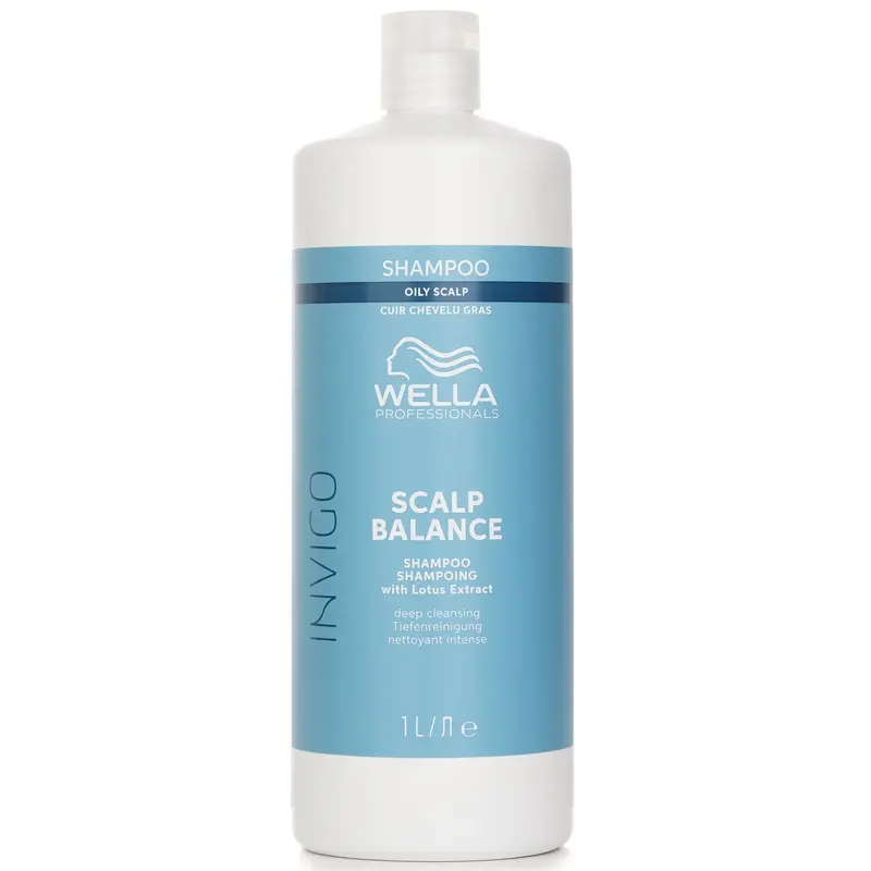 Wella Invigo Scalp Balance Shampoo With Lotus Extract Oily Scalp  1000ml