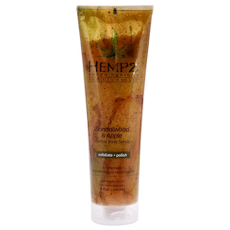 Hempz Fresh Fusions Sandalwood and Apple Herbal Body Scrub by Hempz for Unisex - 9 oz Scrub