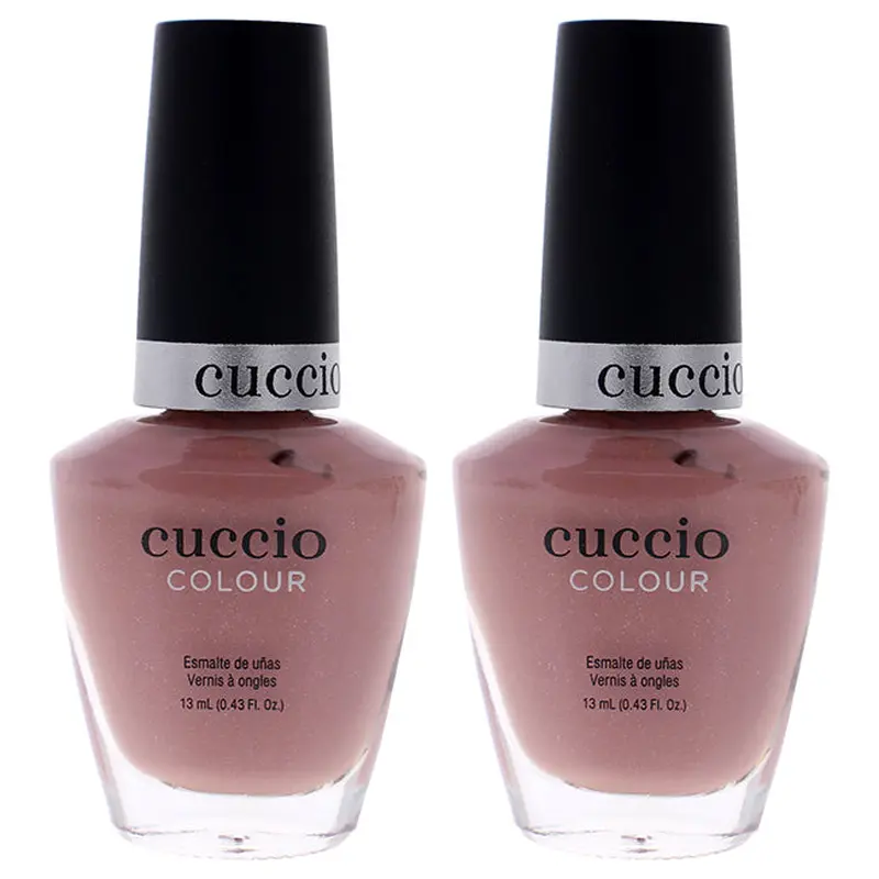 Cuccio Colour Nail Polish - Nude-A-Tude by Cuccio for Women - 0.43 oz Nail Polish - Pack of 2