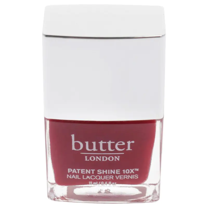 Butter London Patent Shine 10X Nail Lacquer - Her Majestys Red by Butter London for Women - 0.4 oz Nail Polish (Tester)
