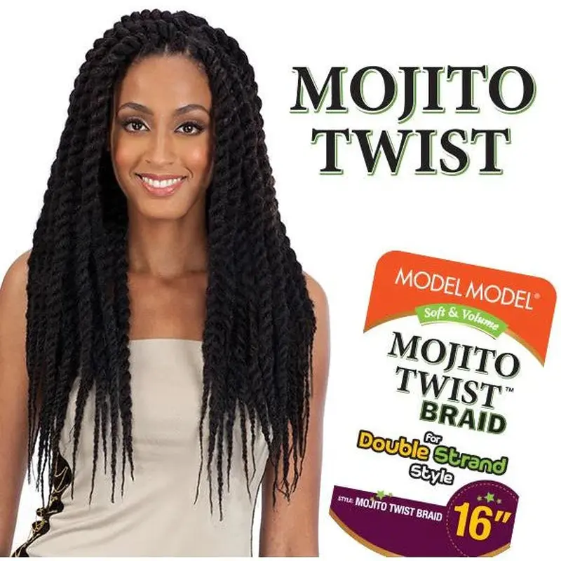 Model Model Cuban Twist Mojito Twist 1X's Crochet Braid Hair - 16" inches