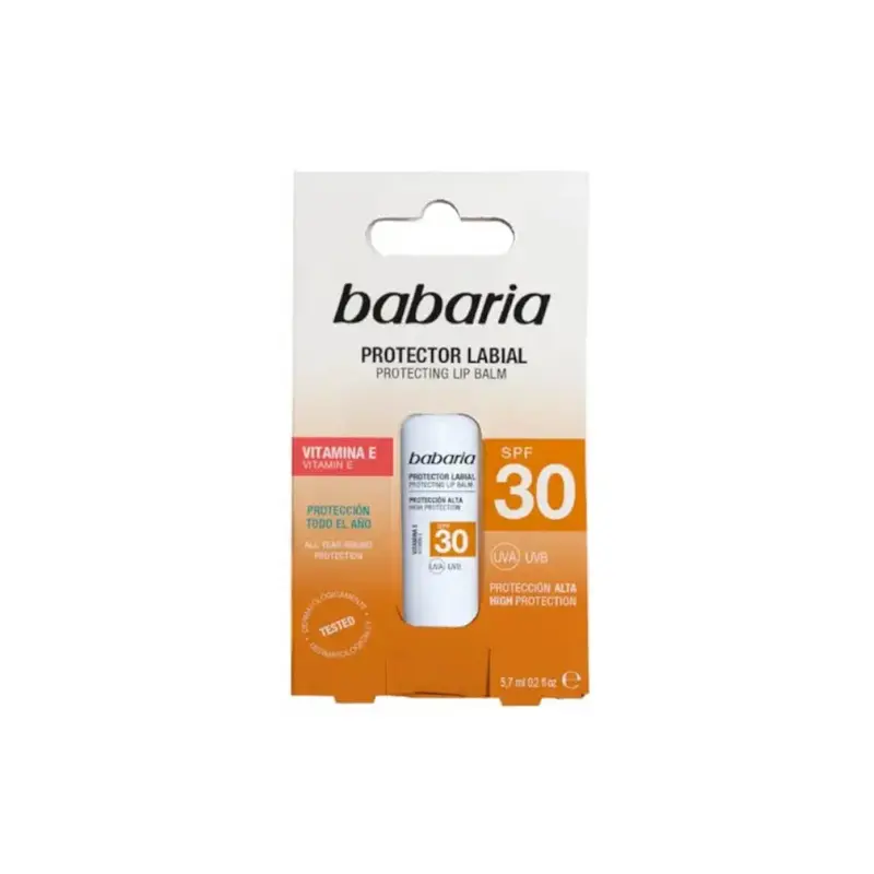 Babaria Aloe Protector Lip Balm Spf30+ Vit E - 5.7ml