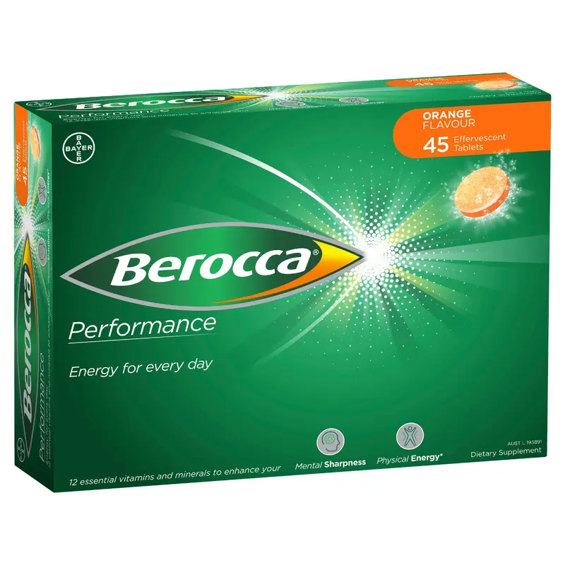 Berocca Performance Orange 45 Effervescent Tablets