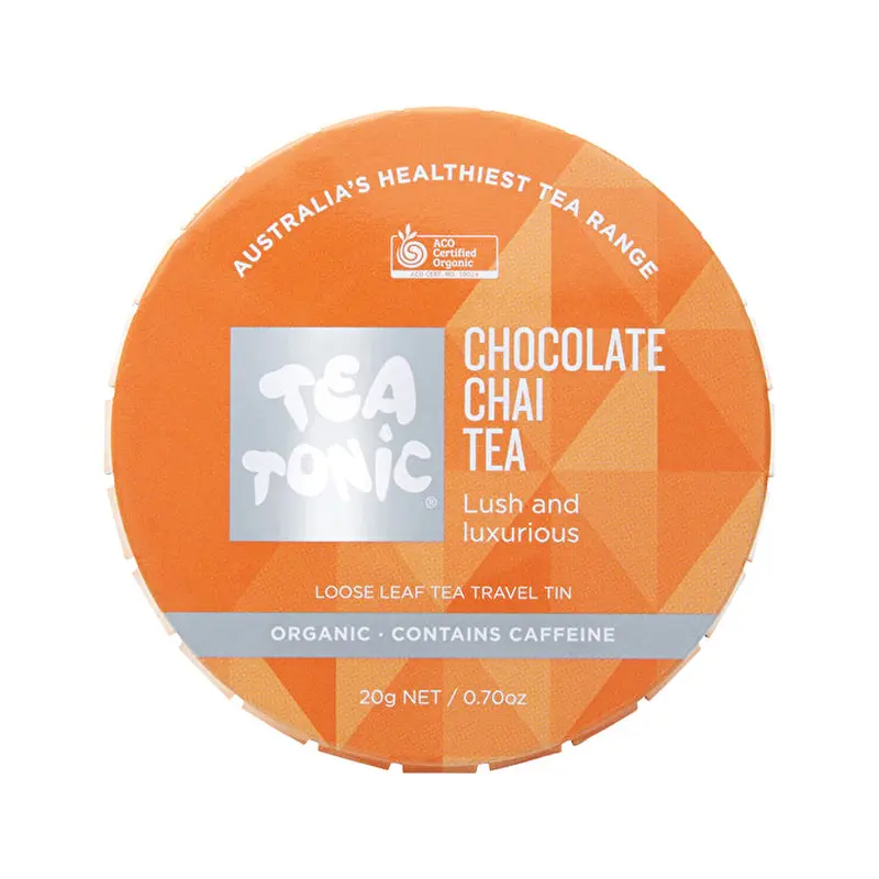 Tea Tonic Organic Chocolate Chai Tea Travel Tin 20g