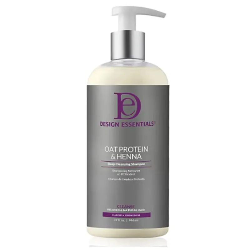Design Essentials Oat Protein & Henna Deep Cleansing Shampoo VALUE SIZE- 32 oz