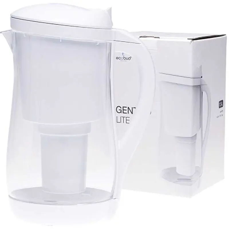 Ecobud Gentoo Plastic Water Filter Jug White 1500ml