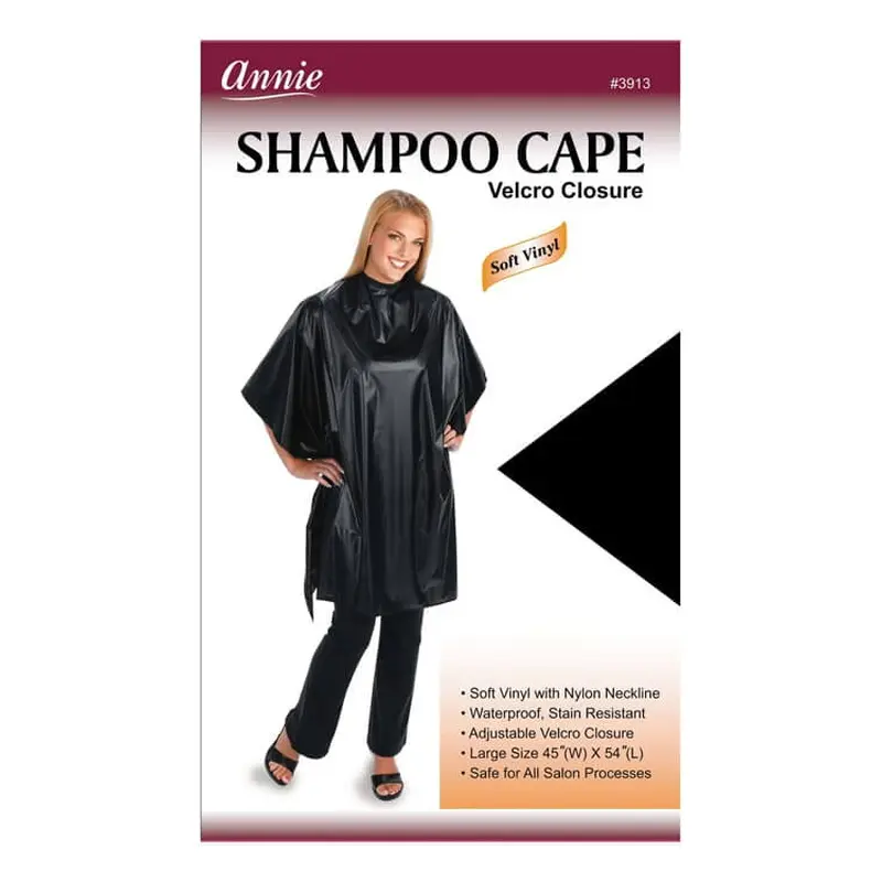 Annie #3913 Velcro Closure Soft Vinyl Shampoo Cape