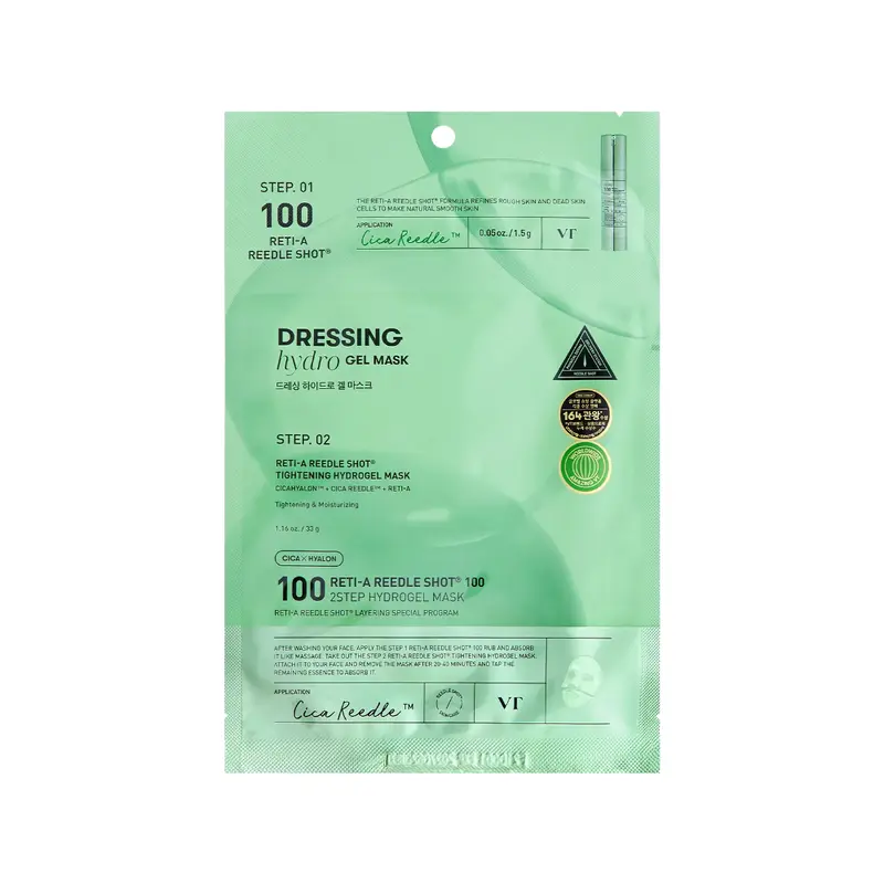 VT Cosmetics Reti-A Reedle Shot 100 2-Step Hydrogel Mask 5ea/10ea