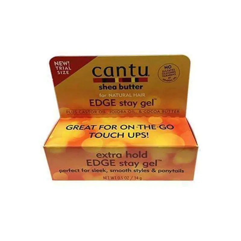 Cantu Shea Butter For Natural Hair Extra Hold Edge Stay Gel 0.5oz