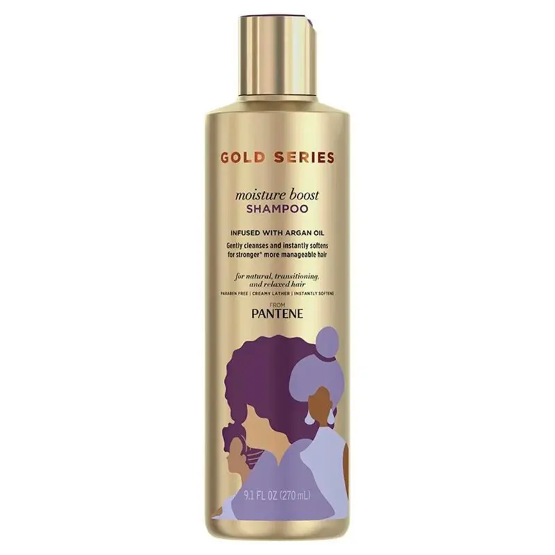 Pantene Gold Series Moisture Boost Shampoo with Argan Oil- 9.1 oz