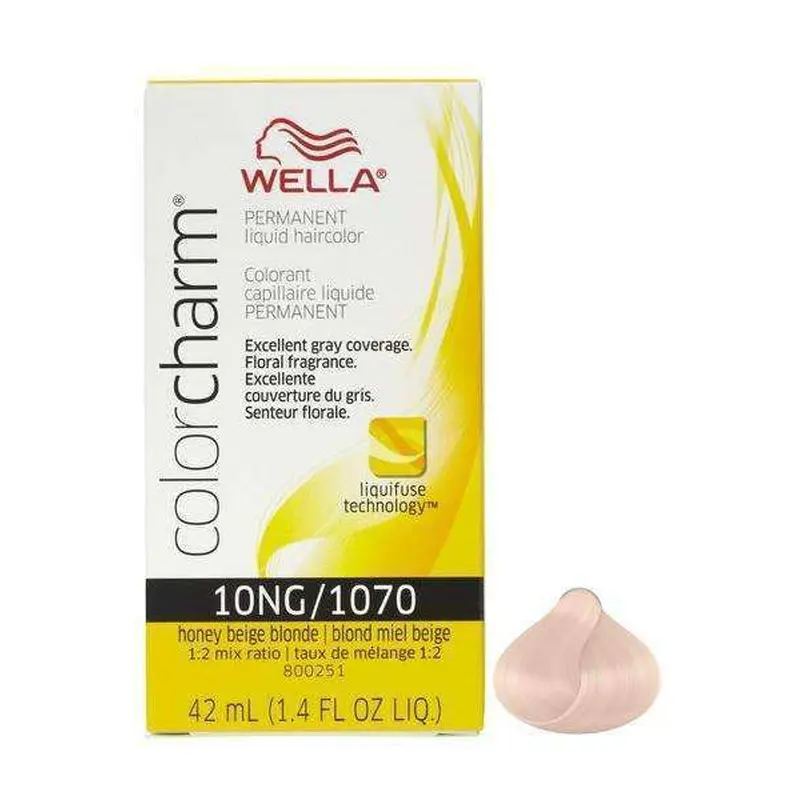 Wella Color Charm Permanent Liquid Hair Color - 10NG/1070 Honey Beige Blonde
