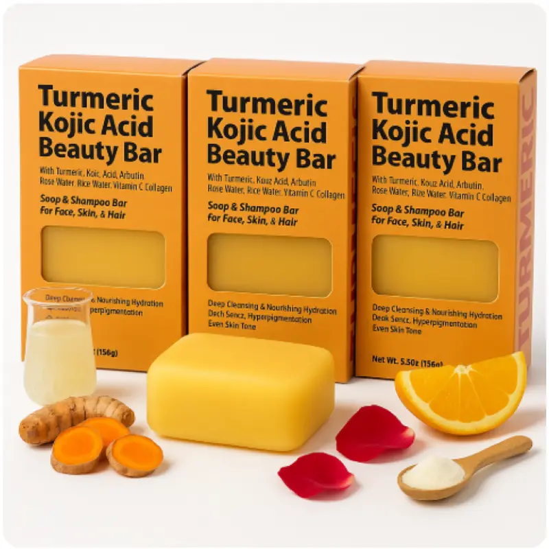 3 PACK BY NATURES TURMERIC KOJIC ACID BEAUTY BAR