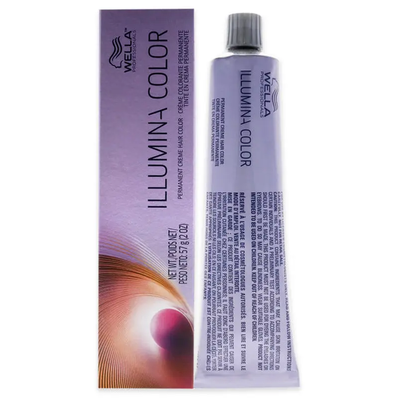 Wella Illumina Color Permanent Creme Hair Color - 6 76 Dark Blonde-Brown Violet by Wella for Unisex - 2 oz Hair Color