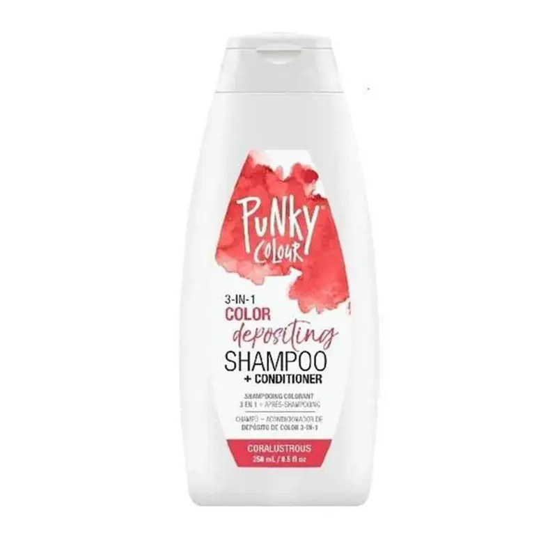 Punky Colour 3-in-1 Color Depositing Shampoo + Conditioner 250ml - Coralustrous  ???
Coralustrou