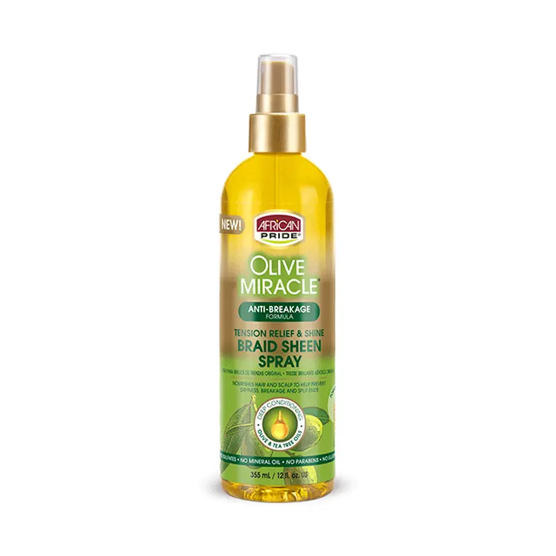 African Pride Olive Miracle Braid Sheen Spray 12oz