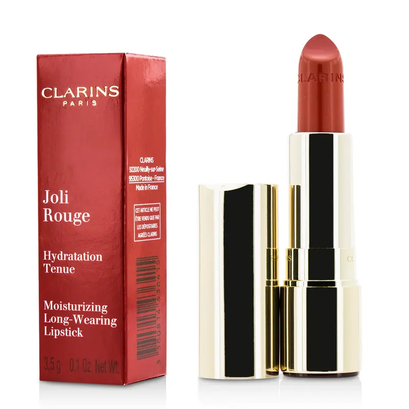Clarins Joli Rouge (Long Wearing Moisturizing Lipstick) - # 743 Cherry Red  3.5g/0.1oz