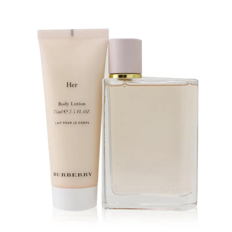 Burberry Burberry Her Coffret: Eau De Parfum Spray 100ml/3.3oz + Body Lotion 75ml /2.5oz  2pcs