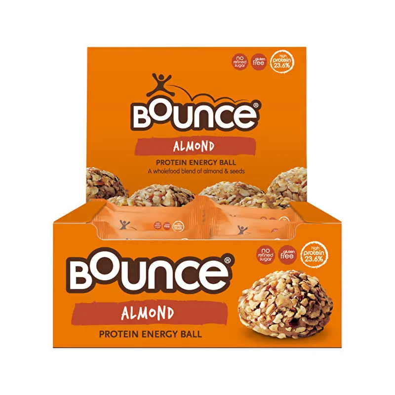 Bounce Protein Energy Balls Almond 49g x 12 Display