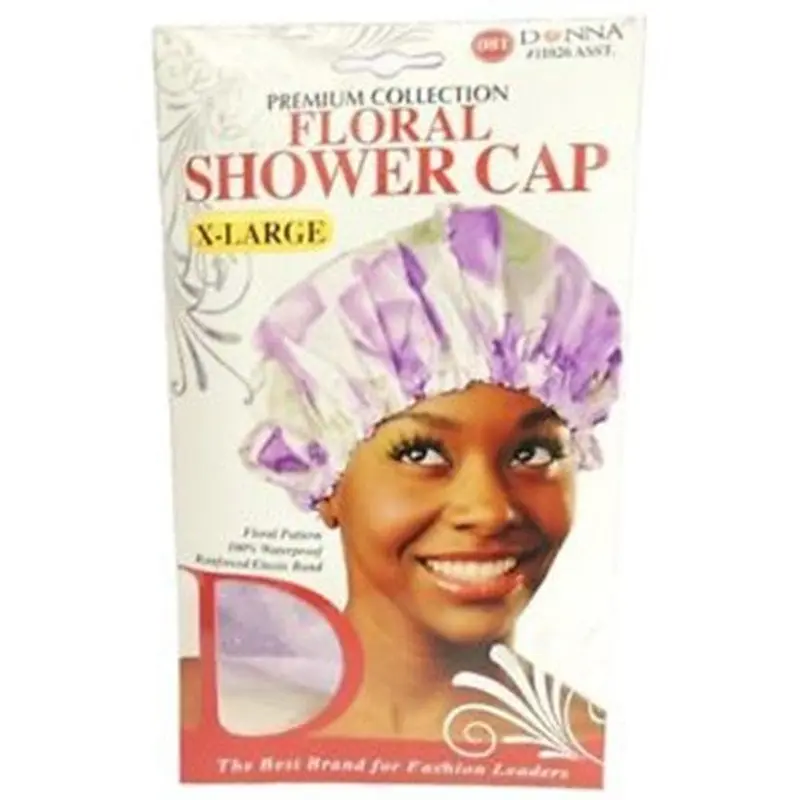 Donna Premium Floral Shower Cap