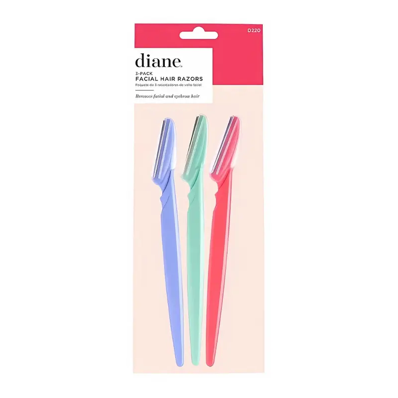 Diane 3-Pack Facial Hair Razors