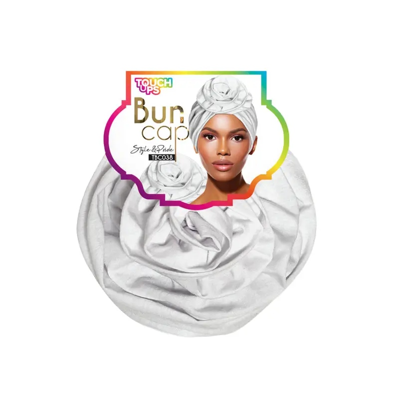 Touch Down Bun Caps - White